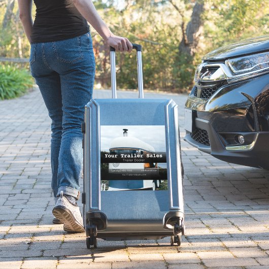 トレーラー販売会社の車両広告事業 シール (スーツケースインサイチュ)