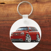 トレーラー赤トラック キーホルダー (正面)