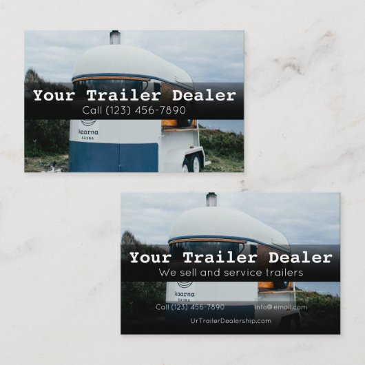 トレーラ広告ーディーラー会社 名刺 (正面/裏面)