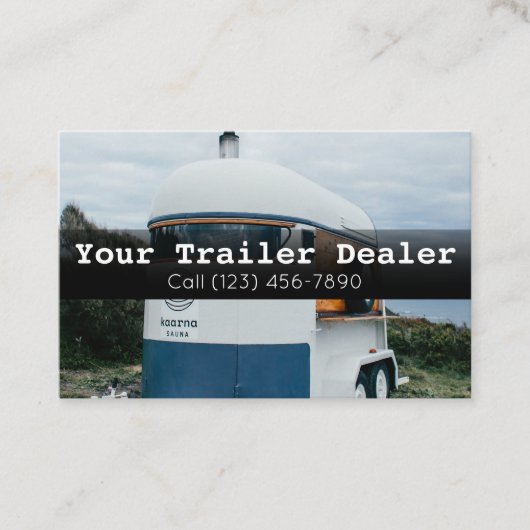 トレーラ広告ーディーラー会社 名刺 (正面)