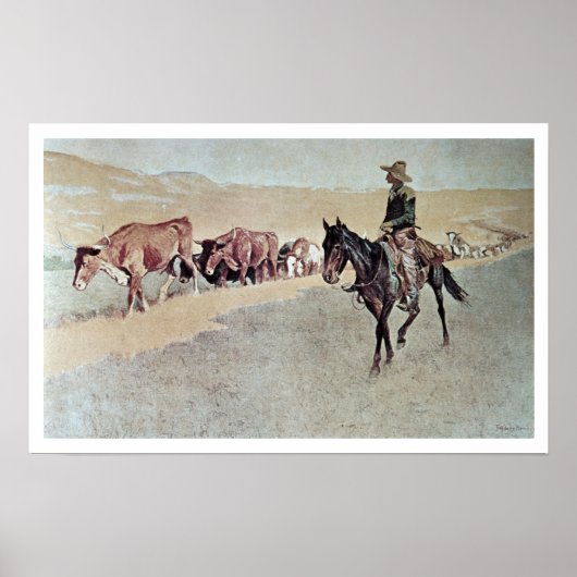 トレーリングテキサス州ロンガーズ(油オン・キャンバス) ポスター (正面)