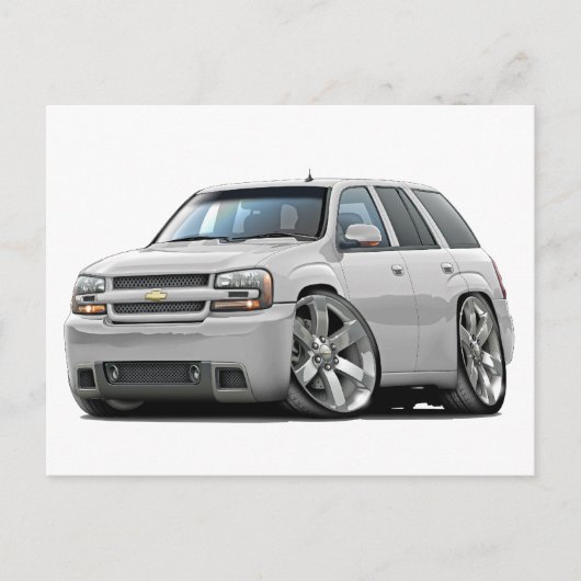 トレールブレザーホワイトトラック ポストカード (正面)