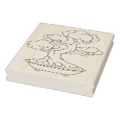 トレー日本のカラーページの盆栽ツリー ラバースタンプ (スタンプ)