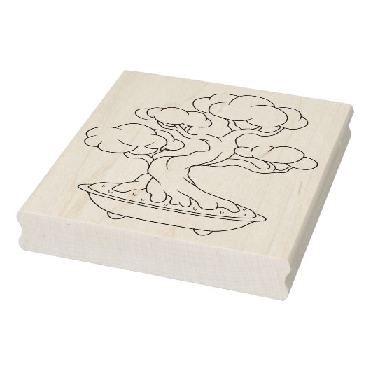 トレー日本のカラーページの盆栽ツリー ラバースタンプ (スタンプ)