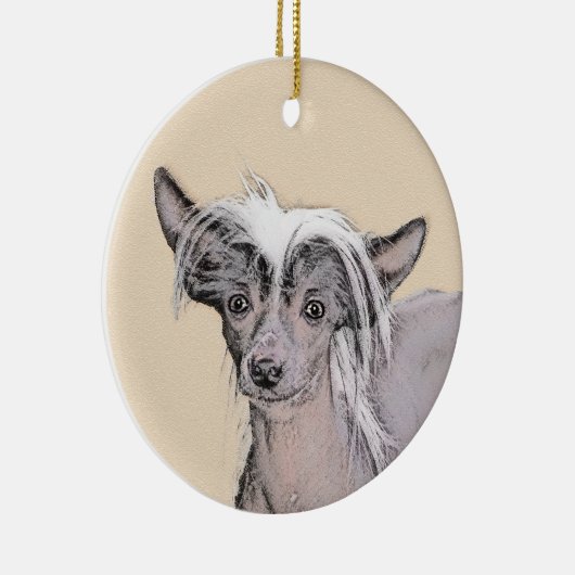 トレ中国のストの絵画オリジナルドッグアート セラミックオーナメント (右)