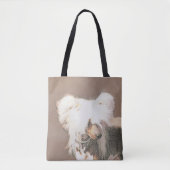 トレ中国のストの絵画オリジナルドッグアート トートバッグ (正面)