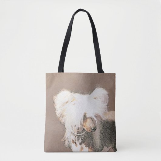 トレ中国のストの絵画オリジナルドッグアート トートバッグ (正面)