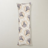 トレ中国のストの絵画オリジナルドッグアート ボディピロー (裏面 (縦))