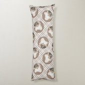 トレ中国のストの絵画オリジナルドッグアート ボディピロー (裏面 (縦))