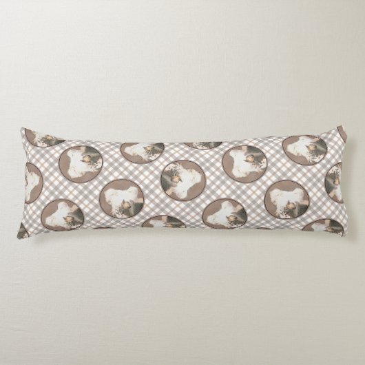 トレ中国のストの絵画オリジナルドッグアート ボディピロー (正面)