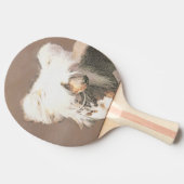 トレ中国のストの絵画オリジナルドッグアート 卓球ラケット (横)