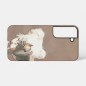 トレ中国のストの絵画オリジナルドッグアート SAMSUNG GALAXYケース (裏面横)