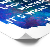 トレ感動的オ引用文水彩デザイン ポスター (角)