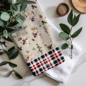 トレ素朴インダーファームハウスファミリーネームモノグラム キッチンタオル