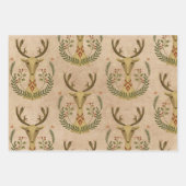 トレ素朴インデアフォークアートヴィンテージ ラッピングペーパーシート (正面2)