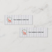 トレ素朴ンデアボホリースウォーター色 スキニー名刺 (正面/裏面)