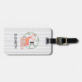 トレ素朴ンディアボホウォーターパーソナライズされたカラー ラゲッジタグ (正面横)