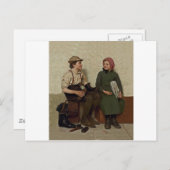 トレ・アテ~シューシャインボーイ~ニュースガール ポストカード (正面/裏面)