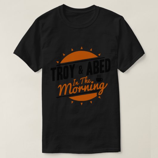 トロイとAbed In The MorningロゴクラシックTシャツ Tシャツ (デザイン正面)