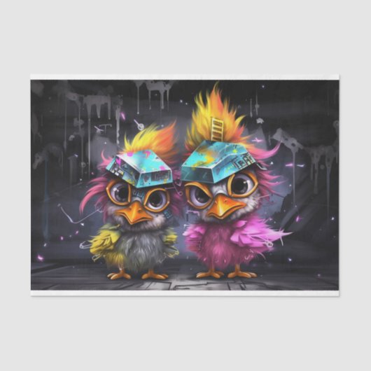 トロイの姉妹としての猫 薄葉紙 (正面)