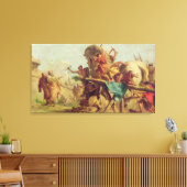 トロイの木馬の建物, c.1760 キャンバスプリント (インサイチュ (リビング))