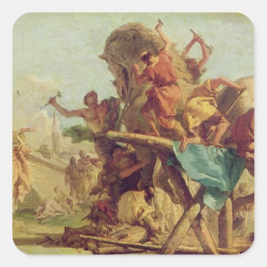 トロイの木馬の建物, c.1760 スクエアシール (正面)