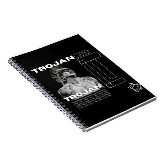 トロイの木馬の強い渦巻き型ノートブック ノートブック (右側)