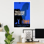 トロイの木馬インシデントホーマー1937 WPA ポスター (ホームオフィス)