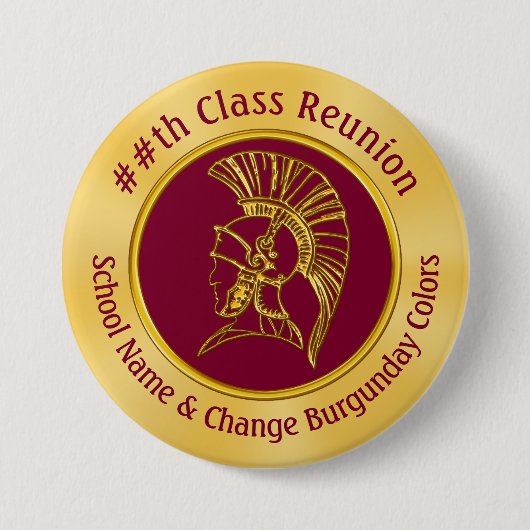 トロイの木馬クラスの懇親会ギフト好意、あなたの色 缶バッジ (正面)