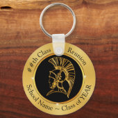 トロイの木馬クラス懇親会キーホルダーのテキストと色 キーホルダー (正面)