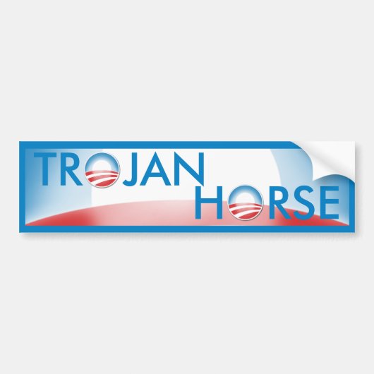 トロイの木馬 バンパーステッカー (正面)