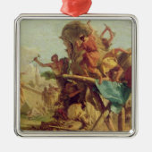 トロイの木馬、c.1760の建物 メタルオーナメント (正面)