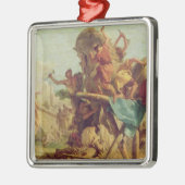 トロイの木馬、c.1760の建物 メタルオーナメント (左)