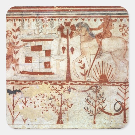 トロイアのトロイア王子の待ち伏せ スクエアシール (正面)