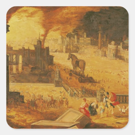 トロイアの包囲 スクエアシール (正面)