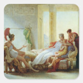 トロイアの災害の悲惨さを告げる天使 スクエアシール (正面)