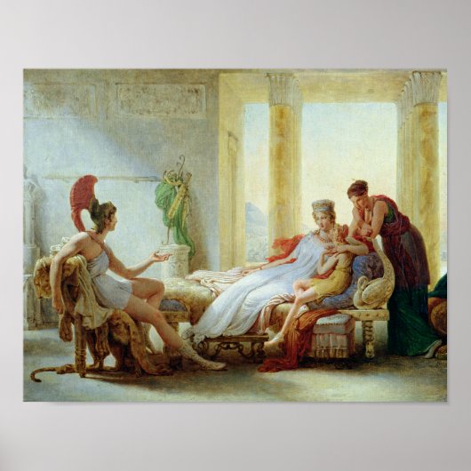 トロイアの災害の悲惨さを告げる天使 ポスター (正面)