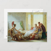 トロイアの災害の悲惨さを告げる天使 ポストカード (正面/裏面)