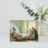 トロイアの災害の悲惨さを告げる天使 ポストカード (スタンド正面)