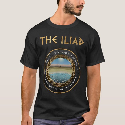 トロイア戦争のイリアスの英雄 Tシャツ (正面)