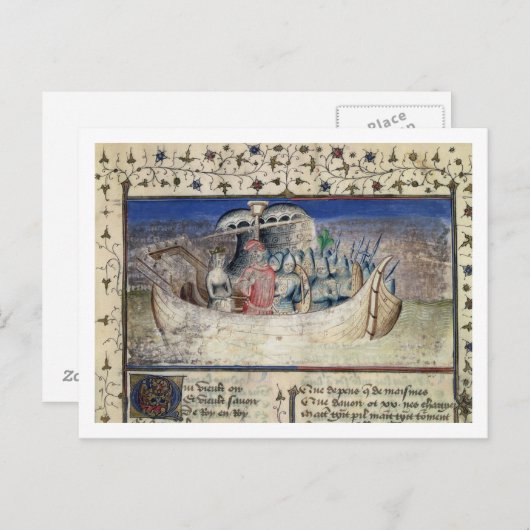 トロイア軍のブルータスは『ザ・イギリス』から出帆する ポストカード (正面/裏面)