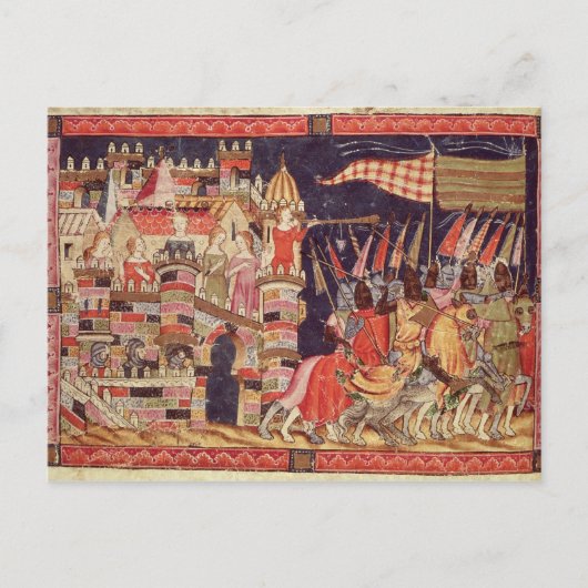 トロイア離れ軍の戦い ポストカード (正面)