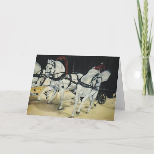 "トロイカ"のクリスマスカード シーズンカード (正面)