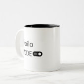 トロイルモードオンタンゲおもしろいロタンゴダンサー ツートーンマグカップ (正面左)