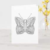 トロインスパイアピカルデザイン蝶 カード (黄色い花)