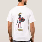 トロイ人のワイシャツ Tシャツ (裏面)