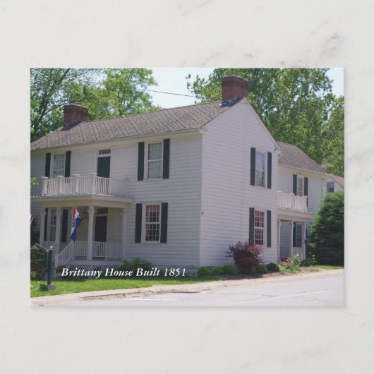 トロイ066ブリタニーハウス建設1851 ポストカード (正面)
