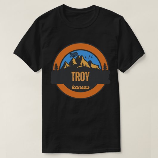 トロイ、カンザス州 Tシャツ (デザイン正面)