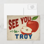 トロイ・ミシガン・アップル – ヴィンテージ・トラベル ポストカード (正面/裏面)