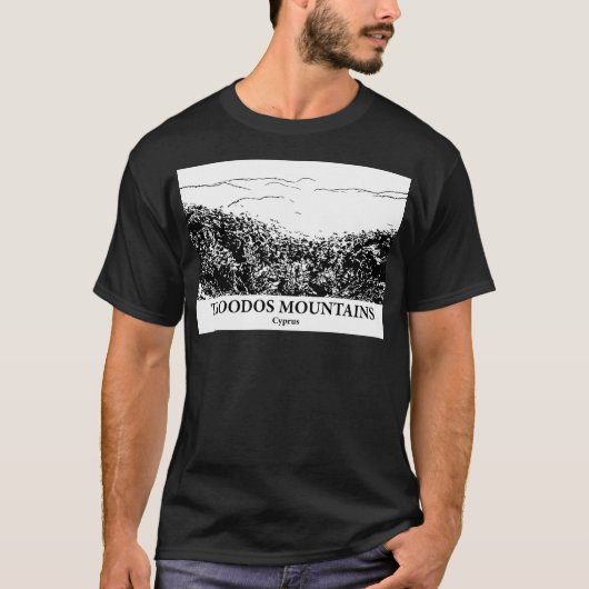 トロオドス山脈 - キプロスでアクティブに過ごす Tシャツ (正面)